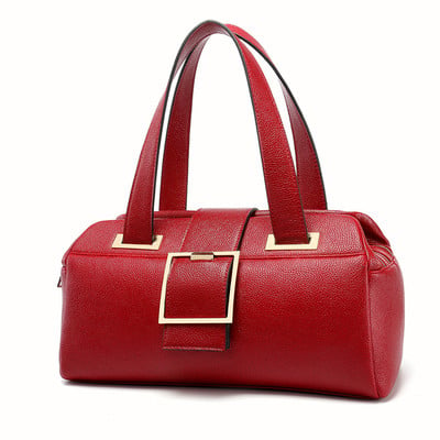 Дамска чанта в класически модели от еко кожа - червени, черни, сини, зелени