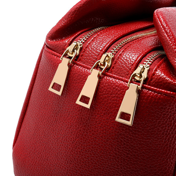 Дамска чанта в класически модели от еко кожа - червени, черни, сини, зелени