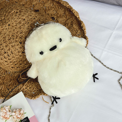 Дамски мини пухен портфейл в различни цветове