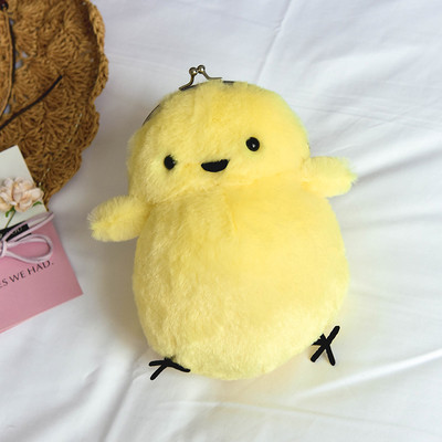 Дамски мини пухен портфейл в различни цветове