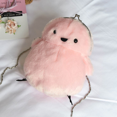 Дамски мини пухен портфейл в различни цветове