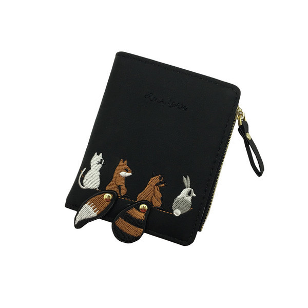 Мини дамски портфейл с анимация в няколко цвята