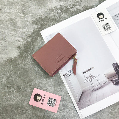 Дамски семпъл мини портфейл в няколко цвята