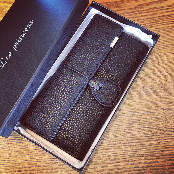 Нежен дамски портфейл от еко кожа в четири цвята