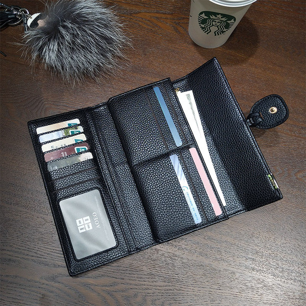 Нежен дамски портфейл от еко кожа в четири цвята