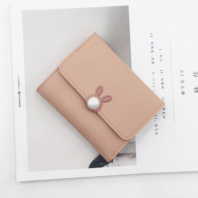 Дамски мини портфейл с декорация в пет цвята