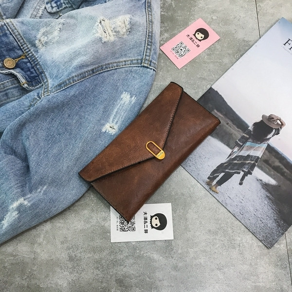 Стилен семпъл дамски клъч в няколко цвята