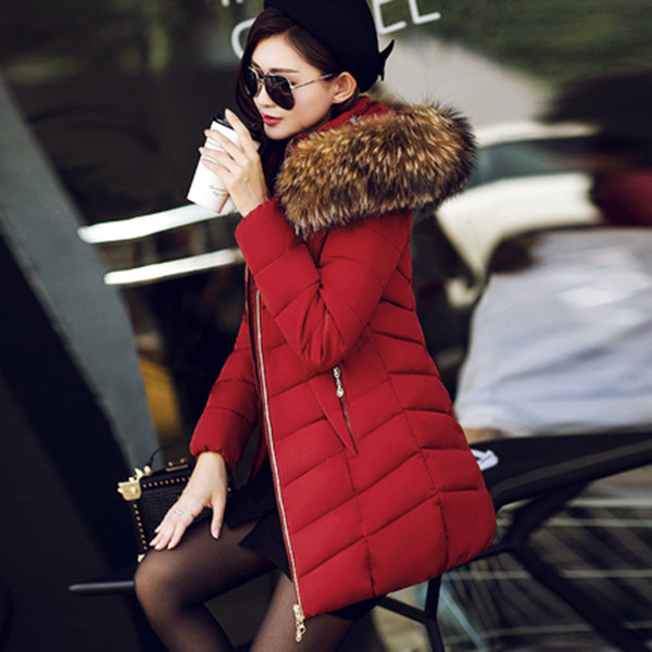 Зимно дамско яке с качулка и пух в няколко цвята