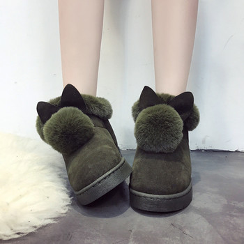 Χειμερινές γυναικείες μπότες  με  γούνα σε τρία χρώματα