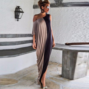 Дълга ефирна дамска рокля в свободен стил