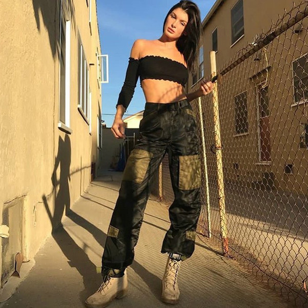 Стилни широки мъжки панталони с джобове и висока талия