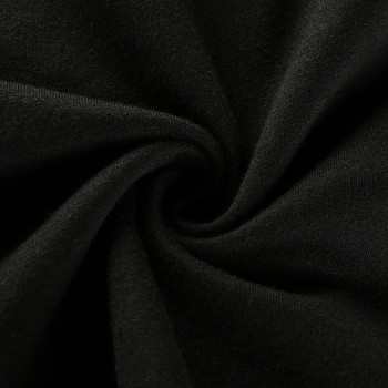 Спортен суичър за дамите в черен цвят в свободен стил