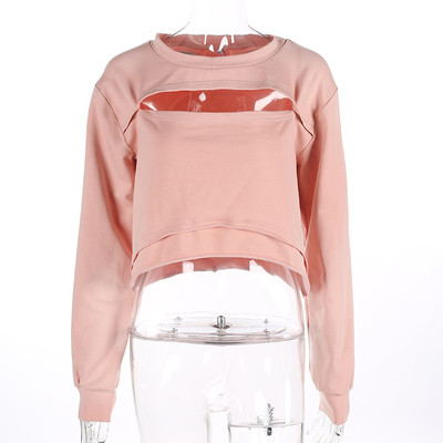 Спортна ежедневна дамска блуза в розов цвят