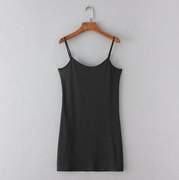 Дантелена дамска рокля с бродерия в черен цвят