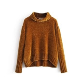 Топъл дамски пуловер в два цвята