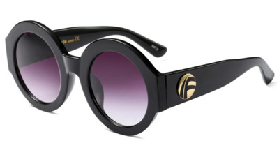 Цветни дамски очила в кръгла форма с широка рамка