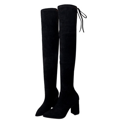 Ежедневни дамски ботуши с лек ток и в три разцветки