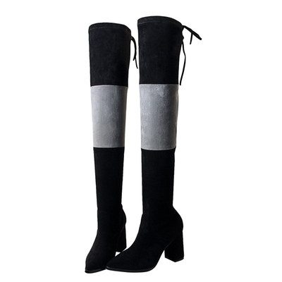 Ежедневни дамски ботуши с лек ток и в три разцветки