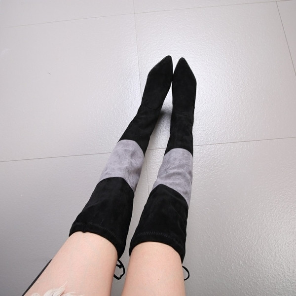 Ежедневни дамски ботуши с лек ток и в три разцветки