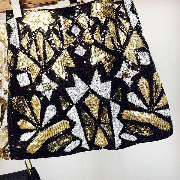 Лъскава дамска елегантна пола в два цвята