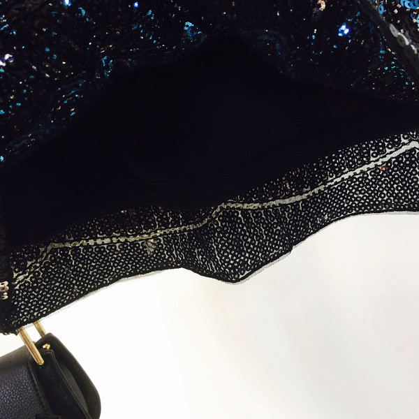 Стилна дамска пола в етно мотив с пайети в два цвята