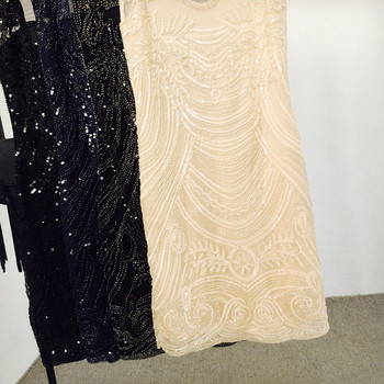 Елегантна дамска рокля с пайети в три цвята