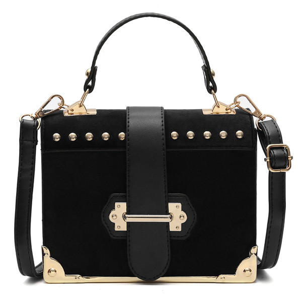 Geanta de dama eleganta in mai multe culori cu decor metalic