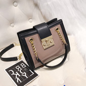 Елегантна малка дамска чанта с двойни дръжки