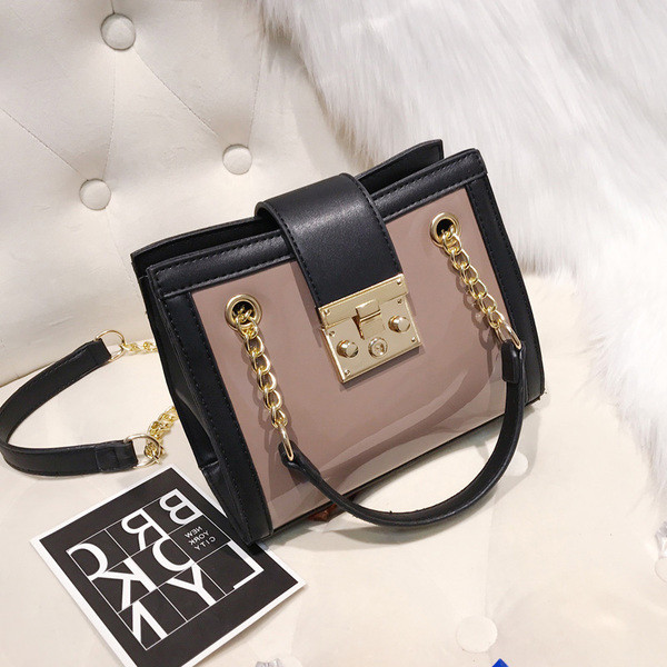 Елегантна малка дамска чанта с двойни дръжки