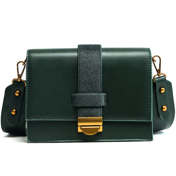 Елегантна и семпла дамска чанта в няколко цвят с широки презрамки