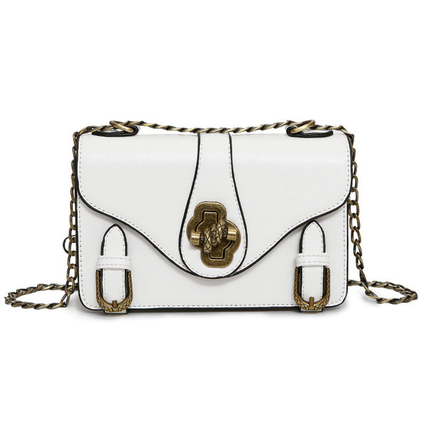 Дамска мини чанта чанта с метална дръжка