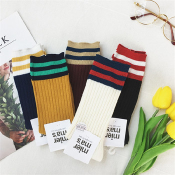 Дамски цветни чорапи в стандартен размер