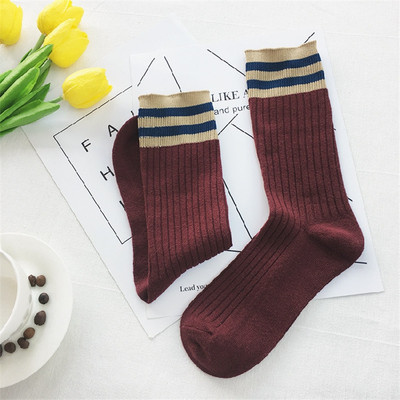 Дамски цветни чорапи в стандартен размер