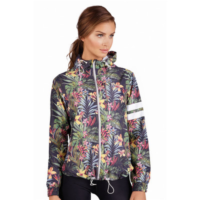 Спортен дамски суичър с флорален мотив