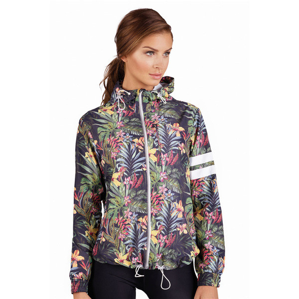 Спортен дамски суичър с флорален мотив