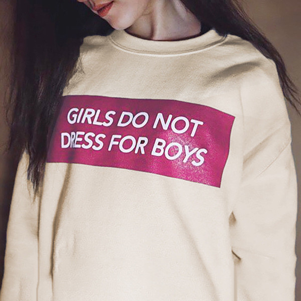 Дамски спортен суичър с надпис