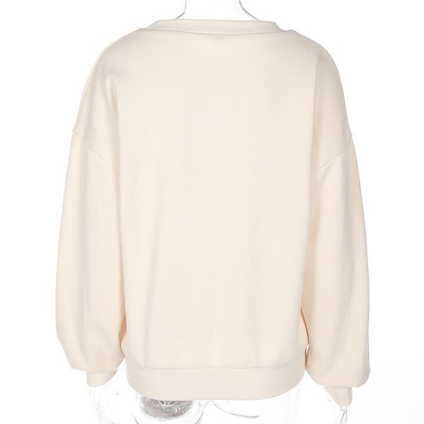 Дамски спортен суичър с надпис