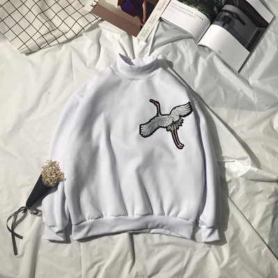 Ежедневна есенно-зимна мъжка блуза с бродерия