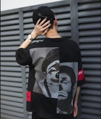 Стилна мъжка тениска с изображение в няколко цвята