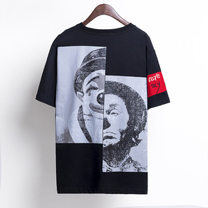 Стилна мъжка тениска с изображение в няколко цвята