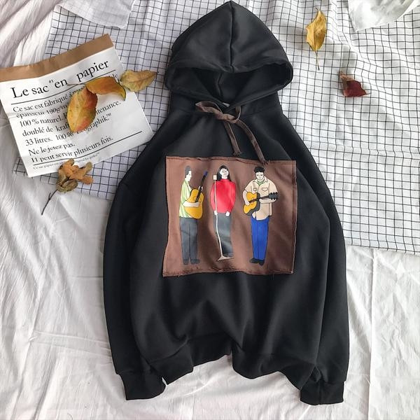 Спортен мъжки суичър с качулка и изображение