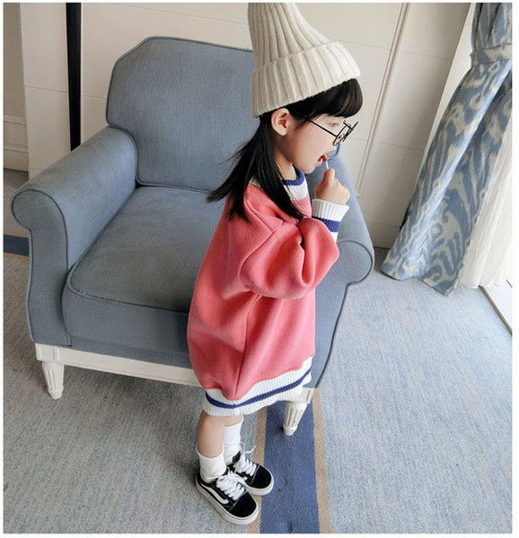 Bluza casual pentru copii pentru fete in model larg in doua culori