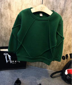 Спортно-ежедневен детски пуловер за момчета с О-образна яка в два цвята