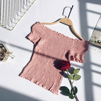 Ежедневна дамска блуза с паднали рамене в няколко цвята