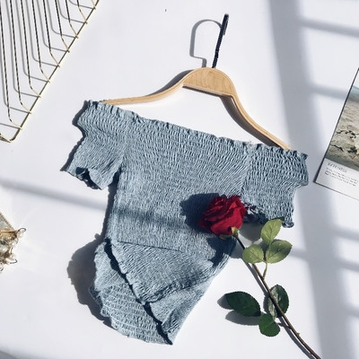 Ежедневна дамска блуза с паднали рамене в няколко цвята