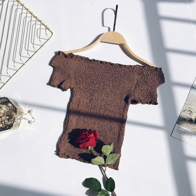 Ежедневна дамска блуза с паднали рамене в няколко цвята