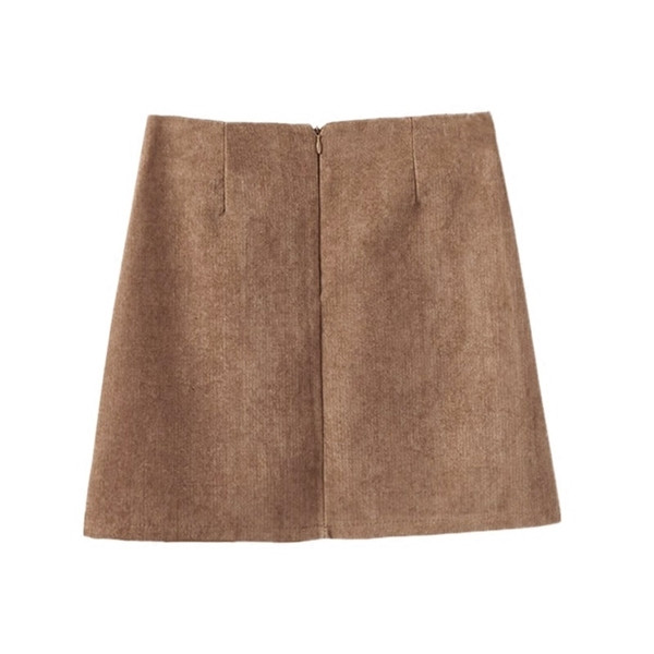 Семпла къса дамска пола в три цвята