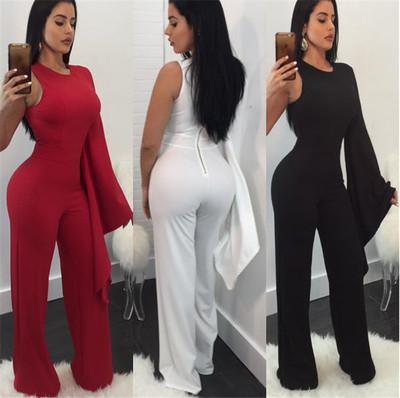 Elegáns női hosszú jumpsuit egy ujjal