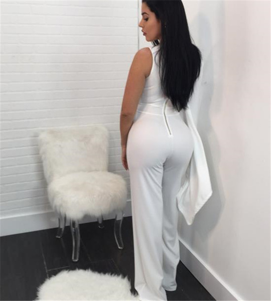 Елегантен дамски дълъг гащеризон с един ръкав