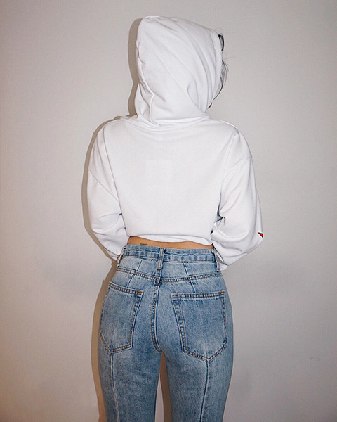 Стилни дамски дънки с 9/10 дължина 